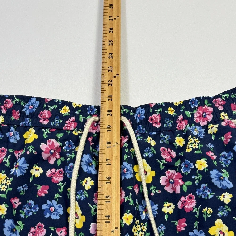Polo Ralph‎ Lauren Swim Trunks Mens 2XB Big Navy Multi Floral Mesh Lined Shorts